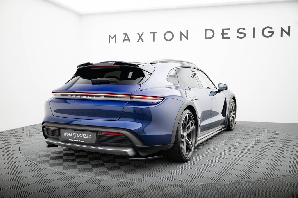 Splitter Laterali Posteriori Porsche Taycan Mk1 aycan Cross Turismo 4S — montato sulla vettura