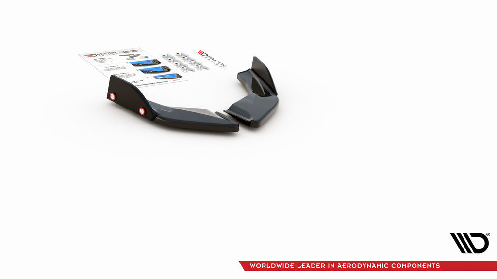 Splitter Laterali Posteriori V.2 Volkswagen Golf GTI Mk8 + Flap GTE — particolare della finitura