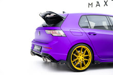 Load image into Gallery viewer, Splitter Laterali Posteriori V.2 Volkswagen Golf R Hatchback Mk8 Facelift + Flap — montato sulla vettura