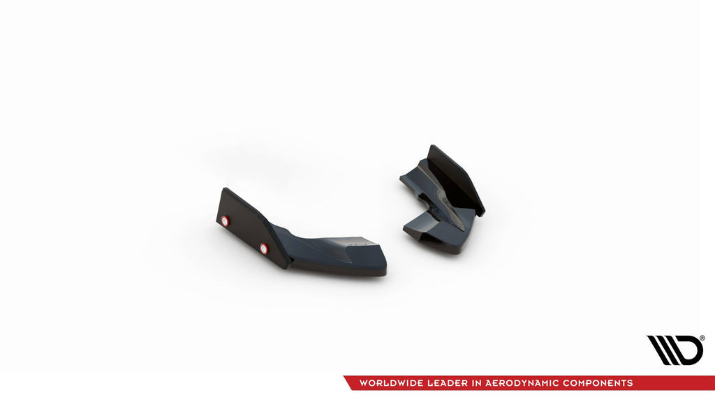 Splitter Laterali Posteriori V.2 Volkswagen Golf R Hatchback Mk8 Facelift + Flap — particolare della finitura