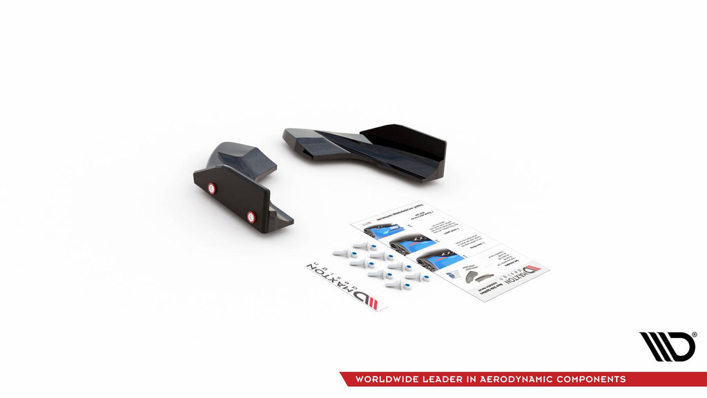 Splitter Laterali Posteriori V.2 Volkswagen Golf R Hatchback Mk8 + Flap — dettaglio del profilo