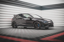Load image into Gallery viewer, Splitter Laterali Posteriori V.2 Volkswagen Golf R Hatchback Mk8 + Flap — montato sulla vettura