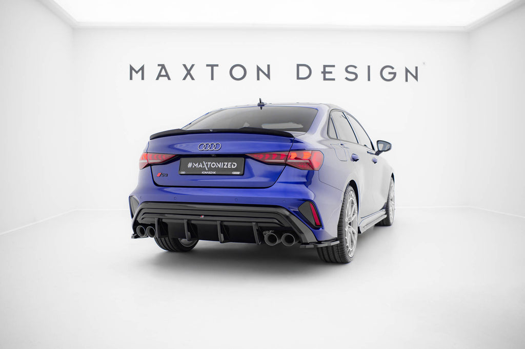 Splitter Laterali Posteriori V.3 Audi S3 Berlina 8Y Facelift — vista d'insieme