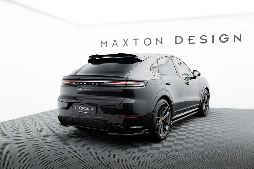 Splitter Posteriore Centrale Porsche Cayenne Sport Design / Turbo SUV / Coupe Mk3 Facelift — dettaglio del profilo
