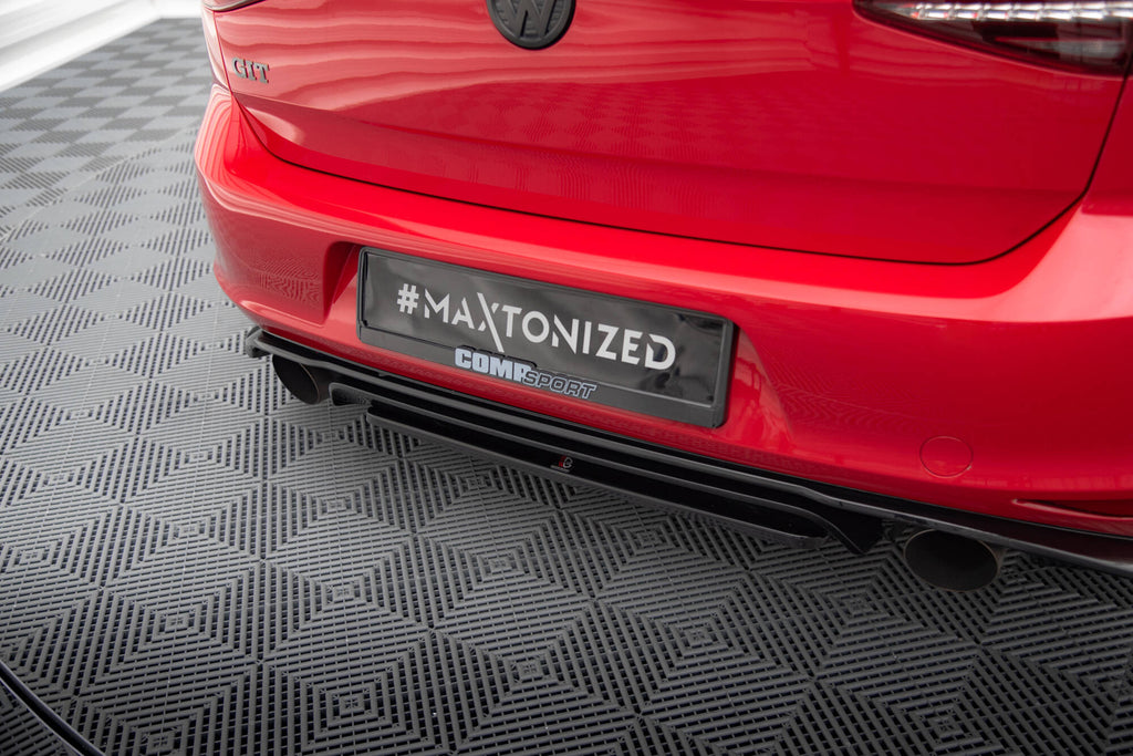 Splitter Posteriore Centrale Volkswagen GOLF Mk7 GTI Clubsport — dettaglio del profilo