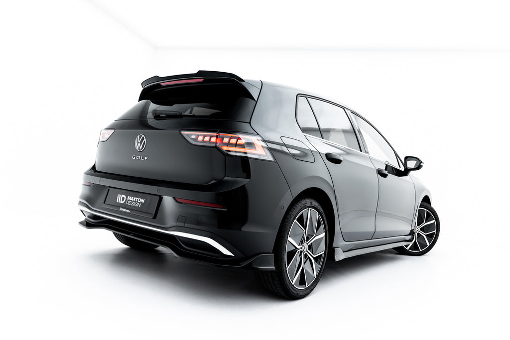 Splitter Posteriore Centrale Volkswagen Golf Hatchback Mk8 Facelift — vista laterale