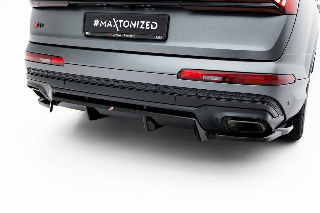 Splitter Posteriore Centrale Audi Q7 S-Line Mk2 Facelift 2 — vista laterale