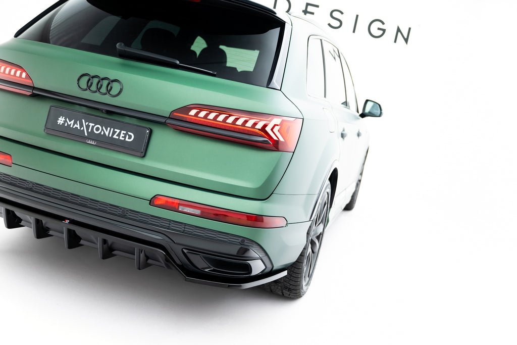 Splitter Posteriore Centrale Audi Q7 Mk2 Facelift S-Line — dettaglio del profilo