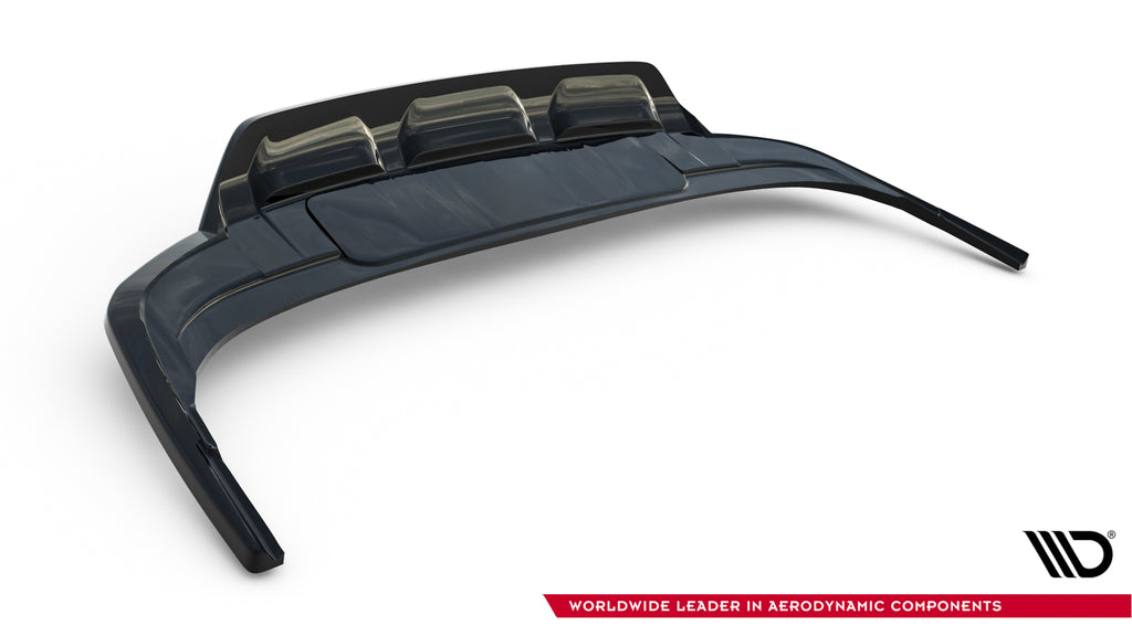 Splitter Posteriore Centrale Audi Q7 Mk2 Facelift S-Line — particolare della finitura