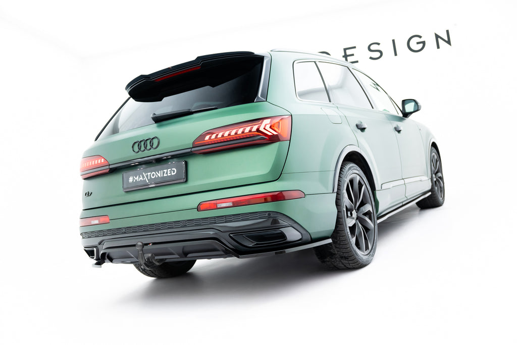 Splitter Posteriore Centrale Audi Q7 Mk2 Facelift S-Line — dettaglio del fissaggio