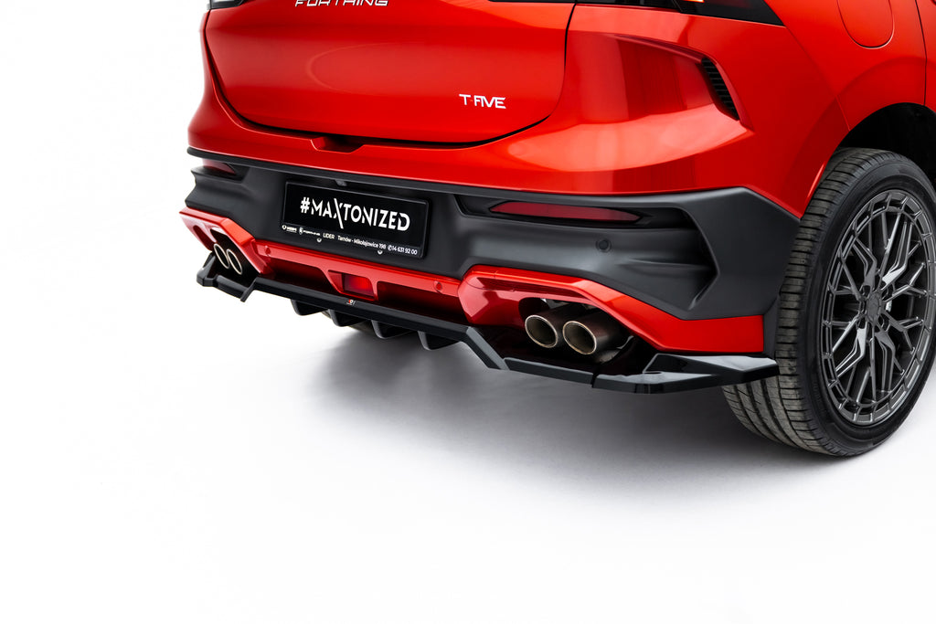 Splitter Posteriore Centrale Forthing T-Five Mk1 — particolare della finitura