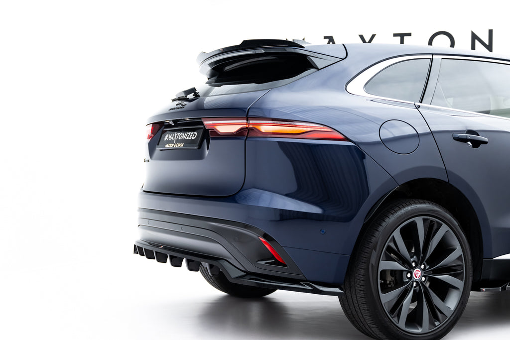 Splitter Posteriore Centrale Jaguar F-Pace X761 Facelift R-Sport — particolare della finitura