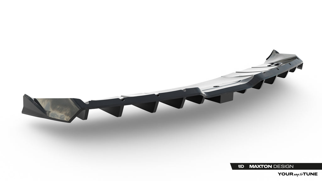 Splitter Posteriore Centrale Mercedes AMG GT C190 Facelift + LED — dettaglio del profilo