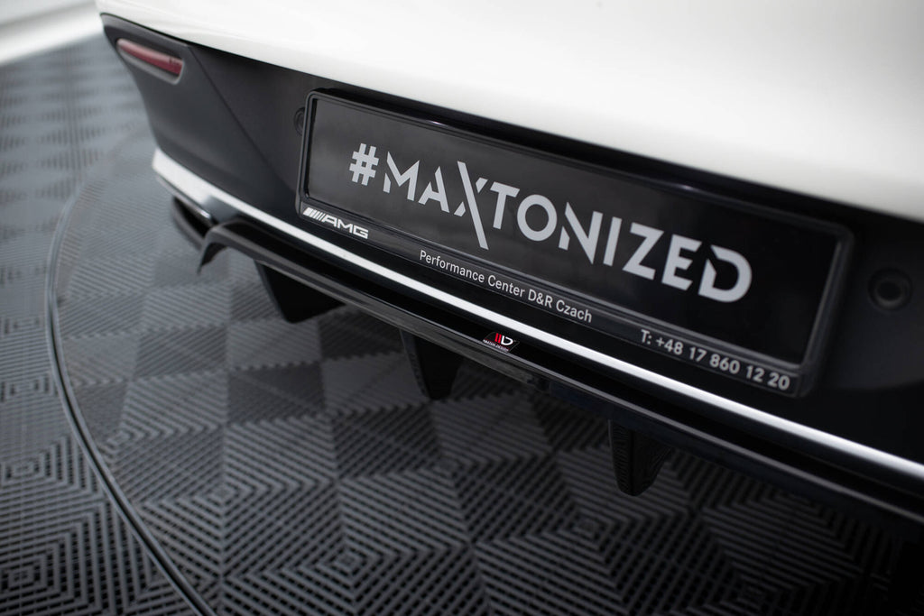 Splitter Posteriore Centrale Mercedes GLE 43 AMG Coupé C292 — particolare della finitura