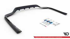 Splitter Posteriore Centrale Mercedes Classe C W205 — dettaglio del profilo