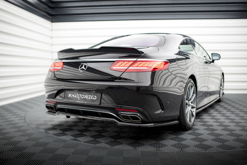 Splitter Posteriore Centrale Mercedes Classe S Coupé C217 Facelift AMG-Line — dettaglio del profilo