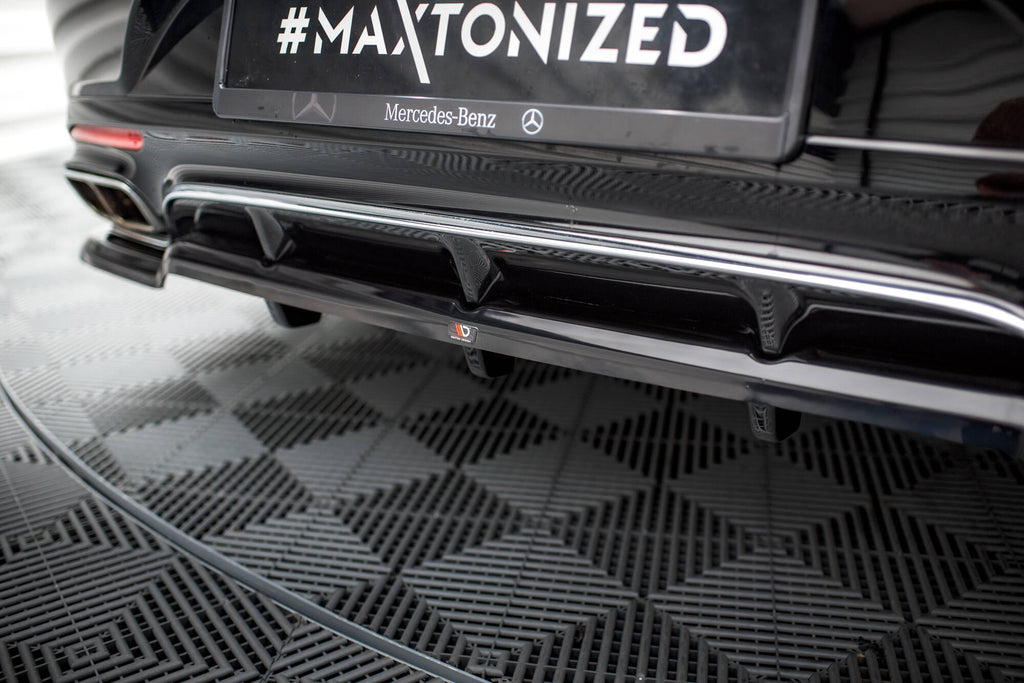 Splitter Posteriore Centrale Mercedes Classe S Coupé C217 Facelift AMG-Line — montato sulla vettura