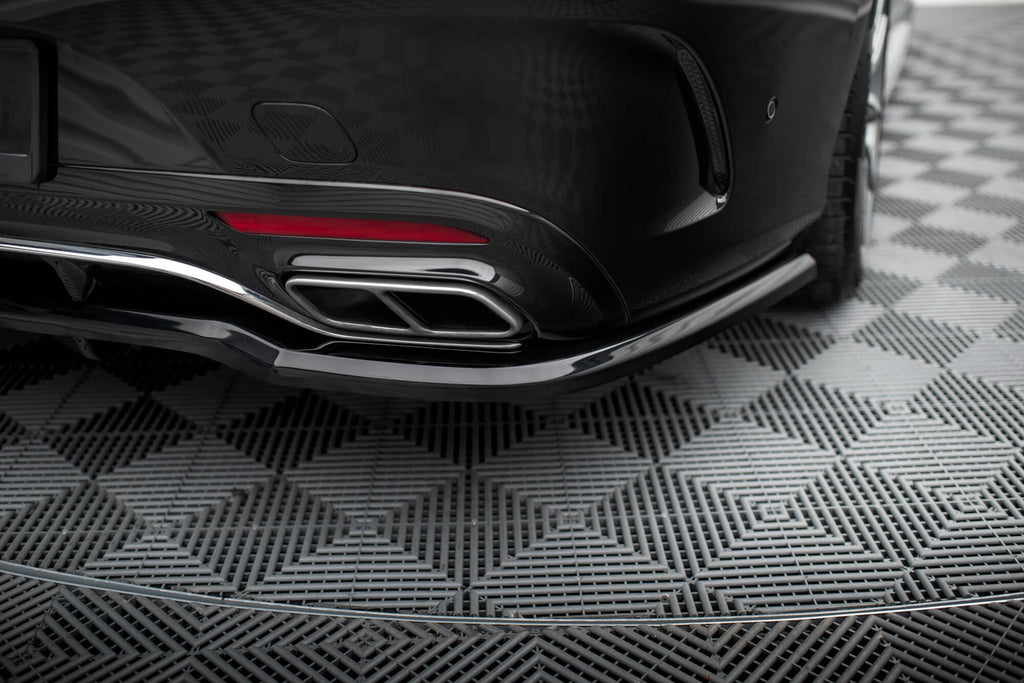 Splitter Posteriore Centrale Mercedes Classe S Coupé C217 Facelift AMG-Line — particolare della finitura