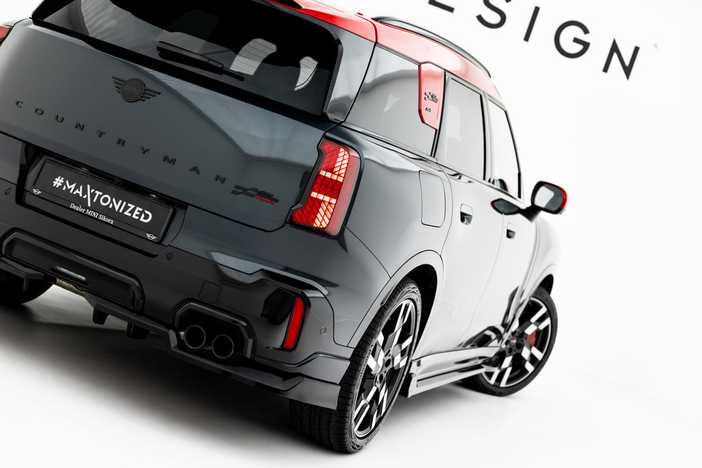 Splitter Posteriore Centrale Mini Countryman John Cooper Works U25 JCW — vista laterale