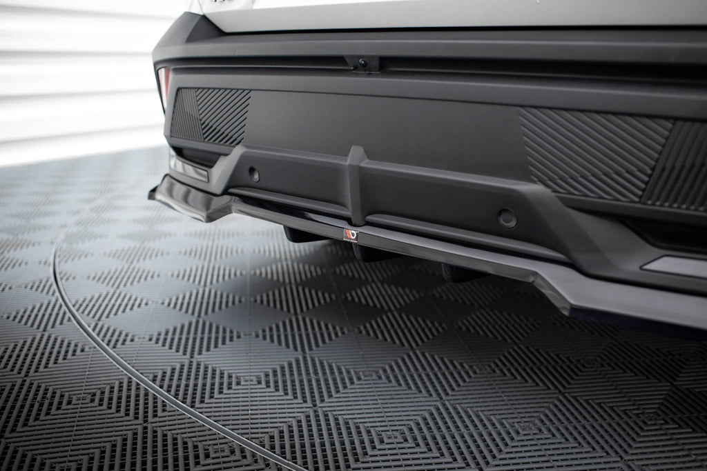 Splitter Posteriore Centrale Peugeot 408 Mk1 — vista laterale