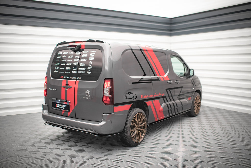 Splitter Posteriore Centrale Peugeot Partner Mk3 Long — dettaglio del profilo
