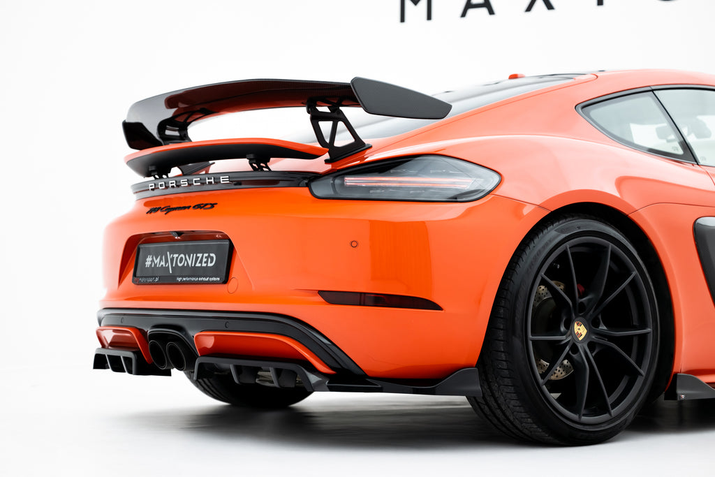 Splitter Posteriore Centrale Porsche Cayman 982c GTS — dettaglio del profilo