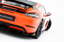 Load image into Gallery viewer, Splitter Posteriore Centrale Porsche Cayman 982c GTS — montato sulla vettura
