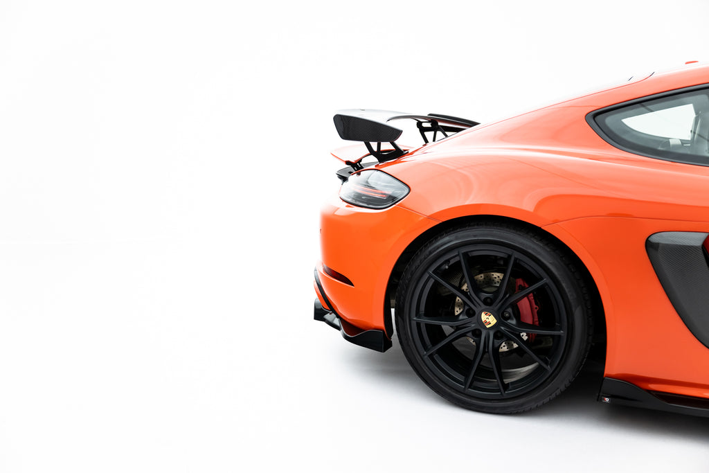 Splitter Posteriore Centrale Porsche Cayman 982c GTS — vista posteriore