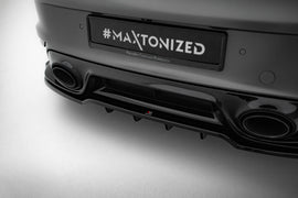 Splitter Posteriore Centrale Porsche 911 992 Turbo S Sport Package — dettaglio del profilo