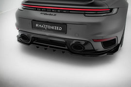 Splitter Posteriore Centrale Porsche 911 992 Turbo S Sport Package — montato sulla vettura