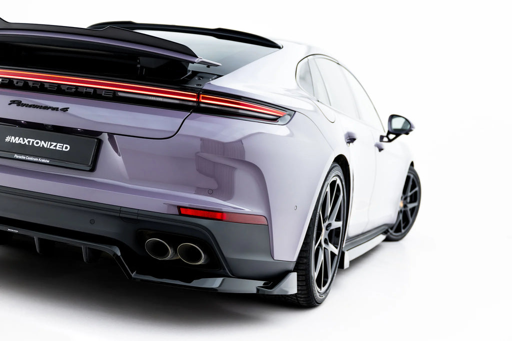 Splitter Posteriore Centrale Porsche Panamera 972 Panamera 4 / Panamera 4S E-Hybrid — montato sulla vettura