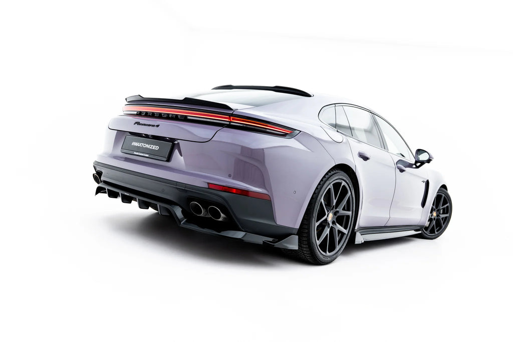 Splitter Posteriore Centrale Porsche Panamera 972 Panamera 4 / Panamera 4S E-Hybrid — dettaglio del fissaggio