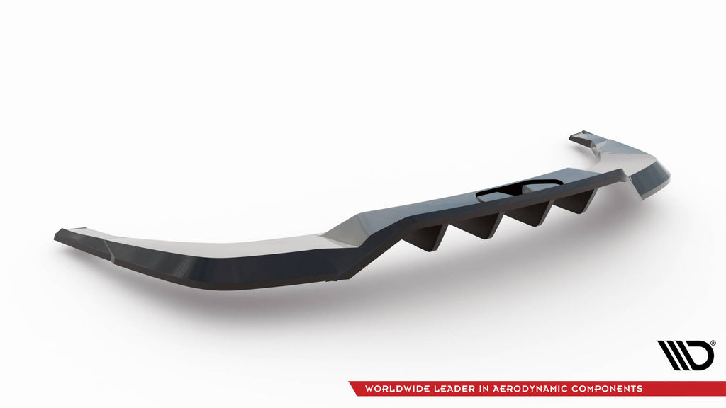Splitter Posteriore Centrale Skoda Enyaq iV Coupé Mk1 RS — dettaglio del profilo