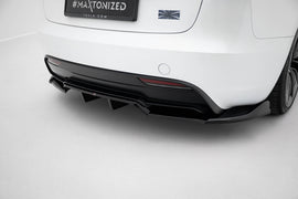 Splitter Posteriore Centrale V.1 Tesla Model 3 Mk1 Facelift Performance — dettaglio del profilo