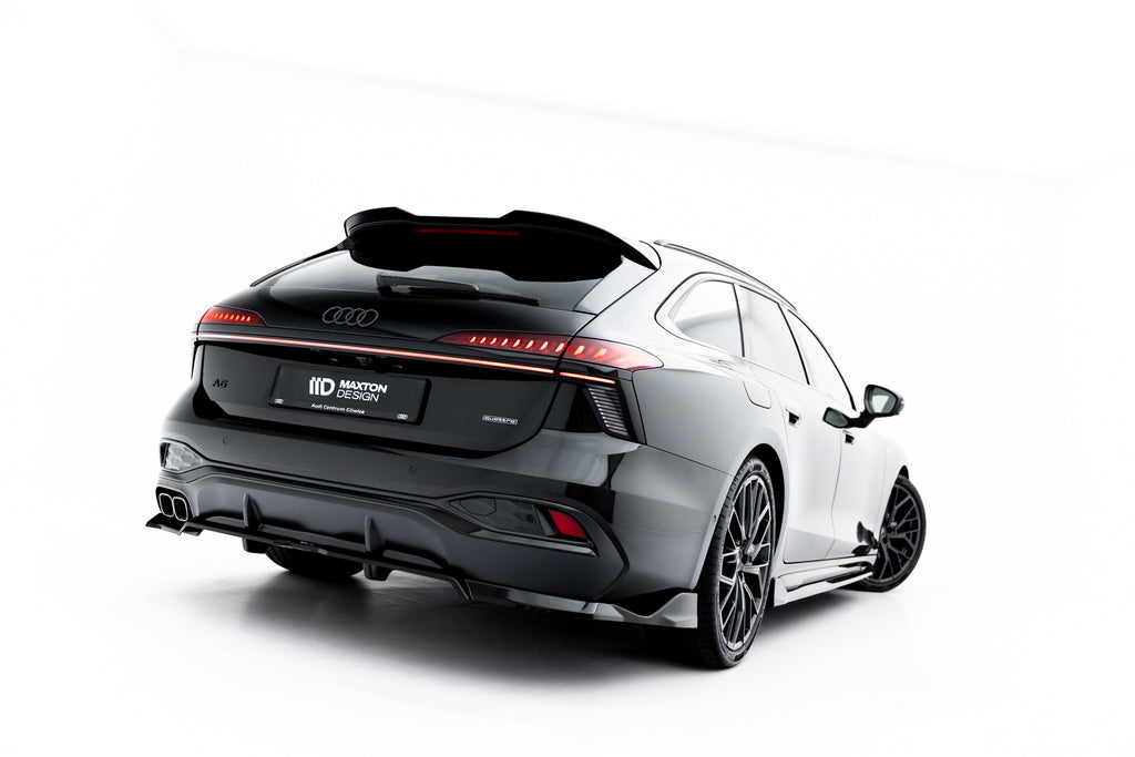 Splitter Posteriore Centrale V.2 Audi A6 C9 S-Line (con barre verticali) — vista laterale