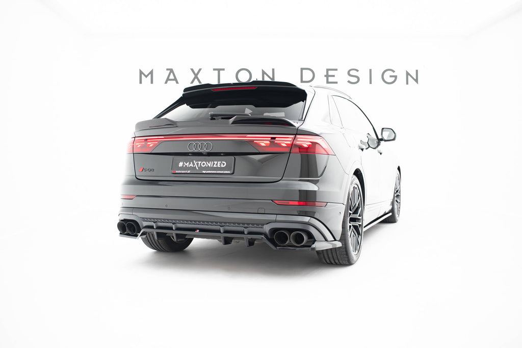 Splitter Posteriore Centrale V.2 Audi SQ8 / Q8 S-Line Mk1 Facelift — vista angolata