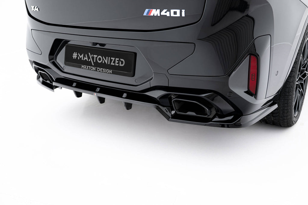 Splitter Posteriore Centrale V.2 BMW X4 G02 Facelift M-Pack — vista laterale