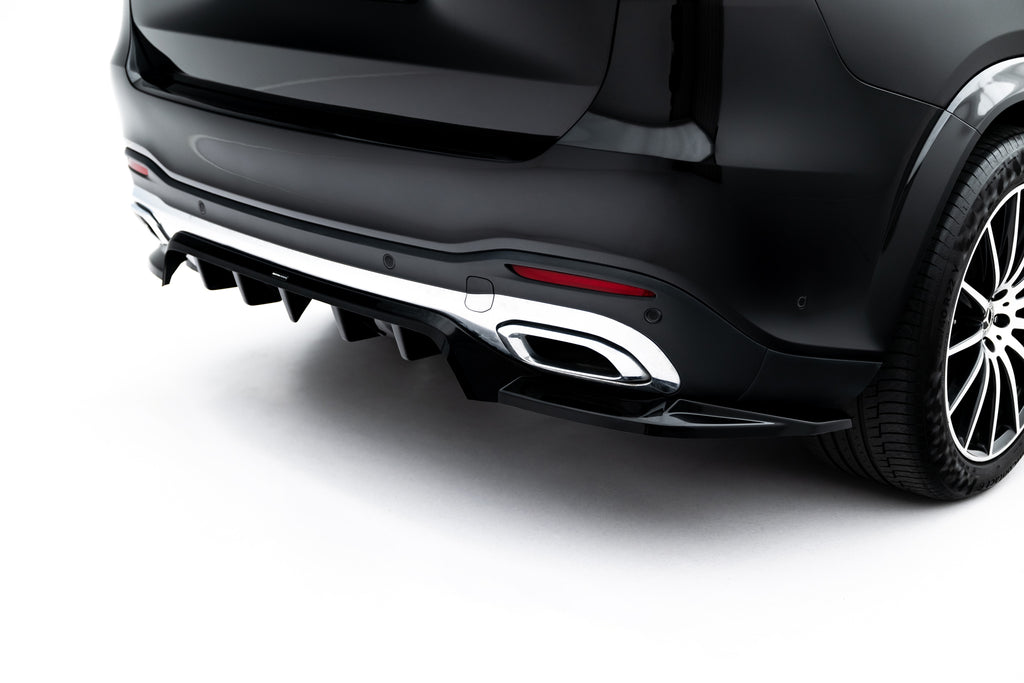 Splitter Posteriore Centrale V.2 Mercedes GLS X167 AMG-Line — vista laterale