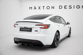 Splitter Posteriore Centrale V.2 Tesla Model 3 Mk1 Facelift Performance — dettaglio del profilo