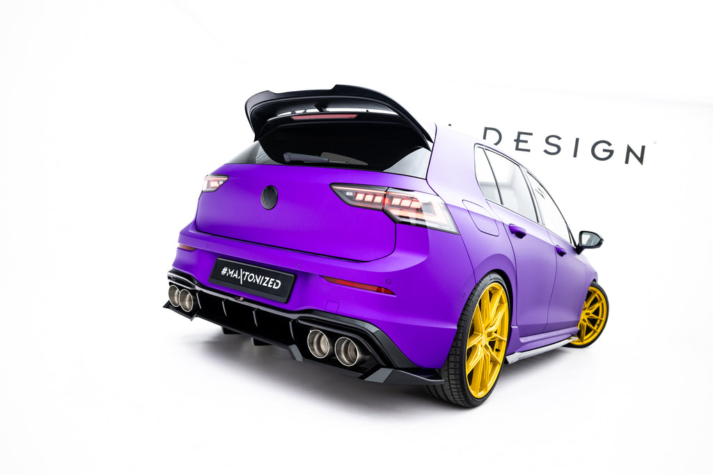 Splitter Posteriore Centrale V.2 Volkswagen Golf R Hatchback Mk8 — vista d'insieme