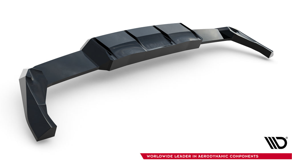 Splitter Posteriore Centrale V.2 Volkswagen Golf R Hatchback Mk8 — dettaglio del profilo