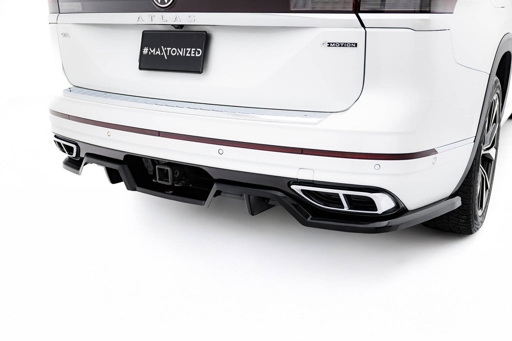 Splitter Posteriore Centrale Volkswagen Atlas Mk1 Facelift R-Line — vista laterale