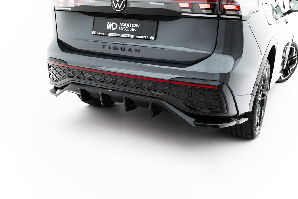 Splitter Posteriore Centrale Volkswagen Tiguan Mk3 R-Line — dettaglio del profilo