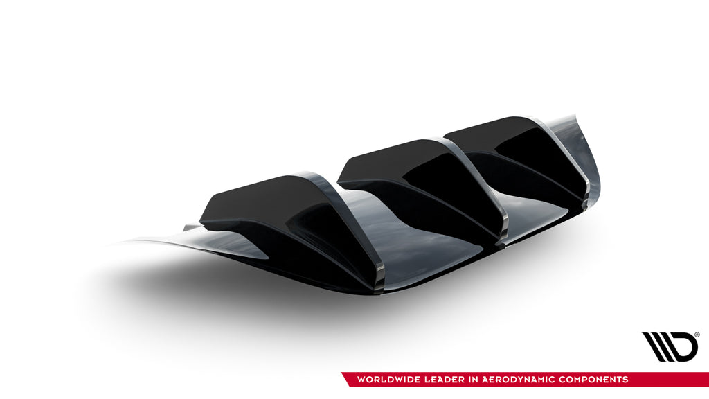 Diffusore posteriore Maxton Design in ABS nero lucido per Alfa Romeo Giulia Veloce, vista d insieme