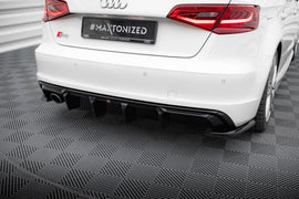 Diffusore Posteriore Audi S3 Sportback 8V S-Line (terminale singolo su un lato) — dettaglio del profilo