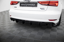 Diffusore Posteriore Audi A3 Berlina 8V Facelift (scarico singolo su entrambi i lati) — vista d'insieme