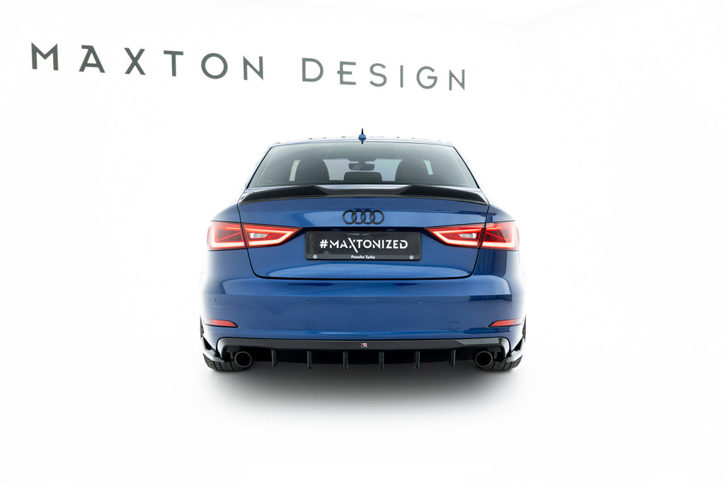 Diffusore Posteriore Audi A3 Berlina 8V (scarico singolo su entrambi i lati) — vista laterale