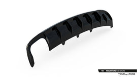 Diffusore Posteriore Audi A4 B8 Facelift (doppio terminale su un lato) — dettaglio del profilo