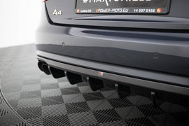 Diffusore Posteriore Audi A4 B8 Facelift (doppio scarico su entrambi i lati) — dettaglio del profilo