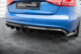 Diffusore Posteriore Audi A4 B8 S-Line (doppio terminale su un lato) — dettaglio del profilo
